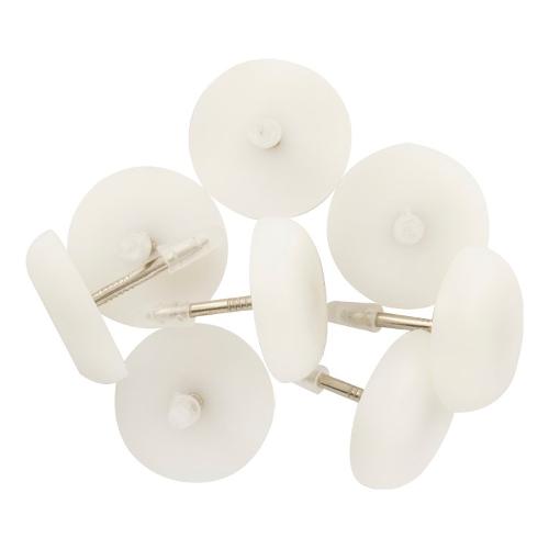 Oreca Scivoli plastica con chiodo (1,9 cm) Bianco 0825657 BI