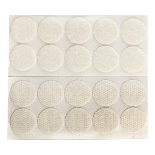 Oreca Feltrini tondi velcro adesivo 20 pz (2cm) Bianco 0013797 04