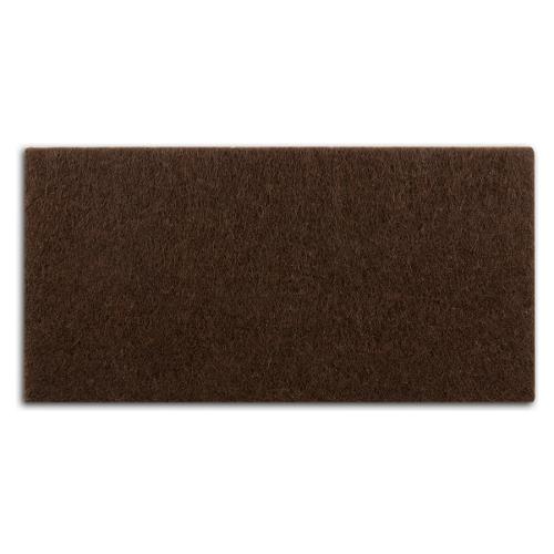 Oreca Feltro rettangolare adesivo (10x5 cm) Marrone 0013572 SU