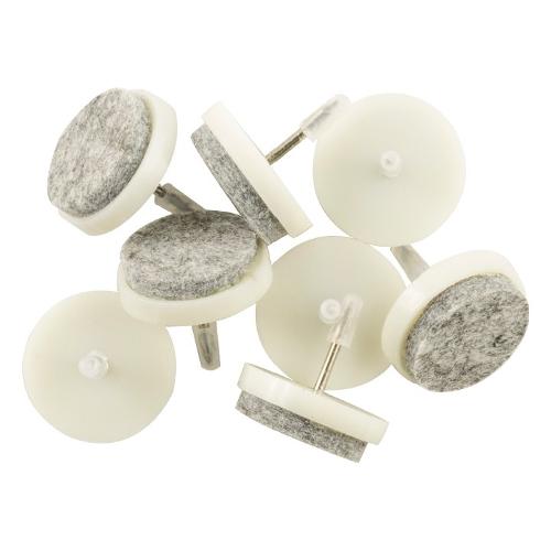 Oreca Scivoli plastica e feltro con chiodo (2,4 cm) Bianco 0825662 00