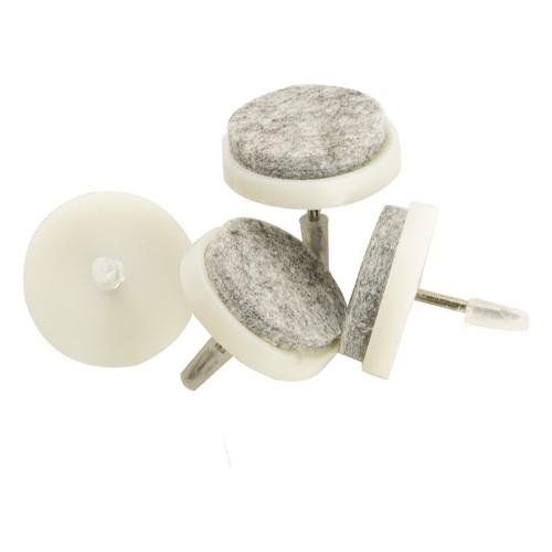 Oreca Scivoli plastica e feltro con chiodo (2,8 cm) Bianco 0825664 00