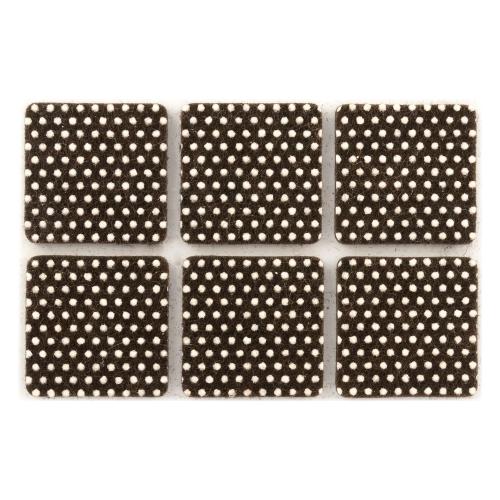 Oreca Antiscivolo gomma adesivi (3x3 cm) Marrone 0013795 03