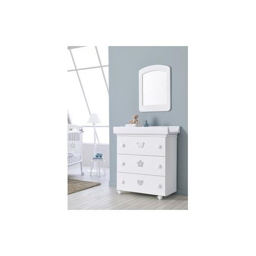 Pali Bagnetto fasciatoio 3 cassetti (76x45x90cm) BIRILLO Bianco 0533T00N