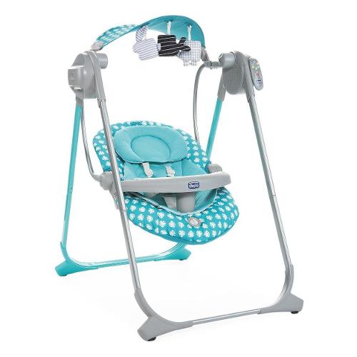 Chicco Sdraietta altalena movimento oscillante POLLY SWING UP Turquoise 04 79110 410