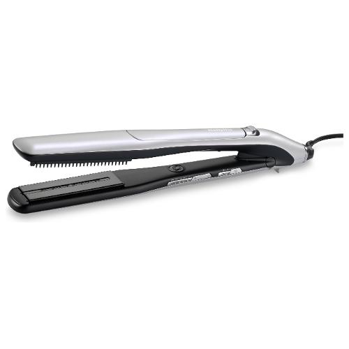 Babyliss Piastra capelli STEAM LUSTRE Silver e Black ST595E