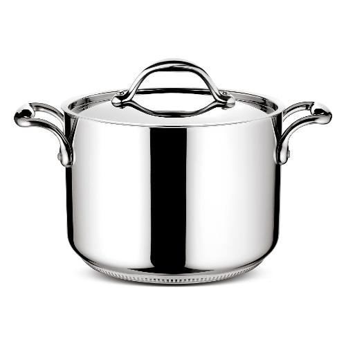 Lagostina Pentola Inox (22cm) con coperchio ACCADEMIA Cromo lucido 011116020522