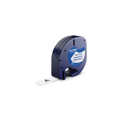 Dymo Nastro etichettatrice LETRATAG plastica 12mm per 4m Bianco S0721660