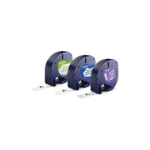 Dymo Nastro etichettatrice Lt Tape 3 pz Paper Plastic Metallic 12 mm Assortito S0721790