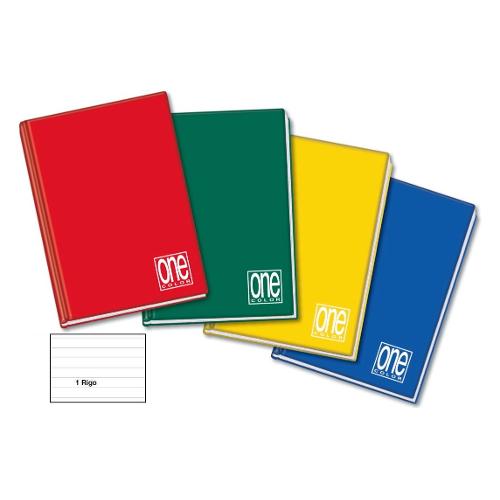 Quaderno righe 1R (1 rigo) A4 ONE COLOR assortito 5964