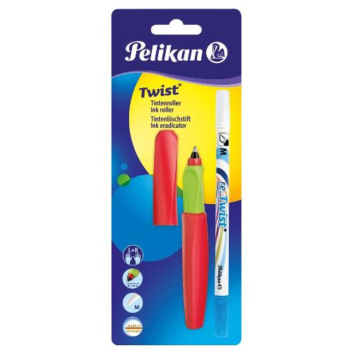 Pelikan Penna cancellabile sferografica con cancellino tratto medio - 0,7 mm Twist assortito