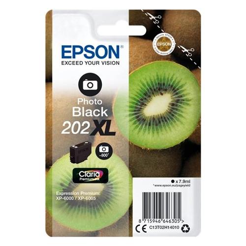 Epson Cartuccia stampante Serie Kiwi Nero photo CLARIA 202 Xl C13T02H14020
