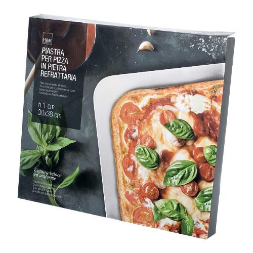 Pietra per pizza, rettangolare, per forno e griglia, 40 x 30 x 3 cm, in  argilla refrattaria massiccia, adatta per alimenti, utilizzabile come pietra  per il pane e per le pizze, qualità