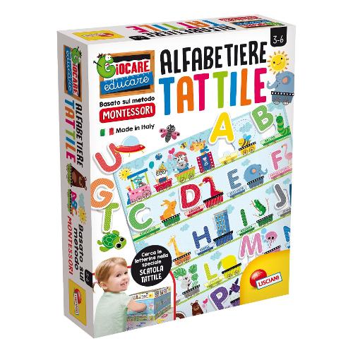 Lisciani Gioco prescolare Alfabeto Tattile 3-6a MONTESSORI 72446