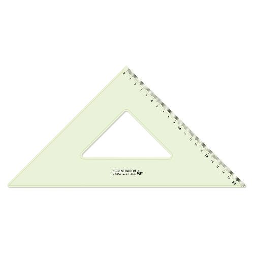 Arda Squadra disegno 45 gradi (30 cm) RE GENERATION Verde trasparente RE4530