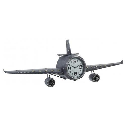 Bizzotto Orologio da parete (143x2x46cm) Charles Aereo Ferro anticato 0182238