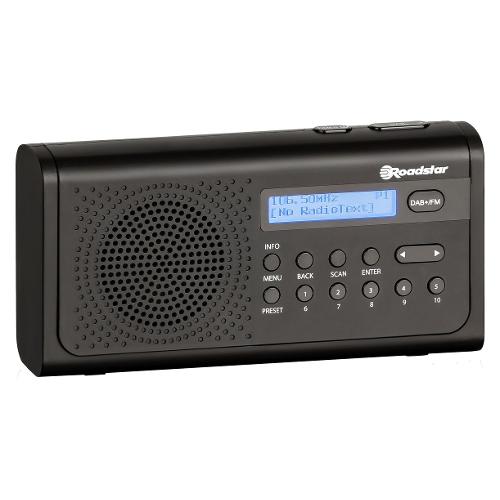 Roadstar Radio TRENDY Dab+ Black TRA 300D+