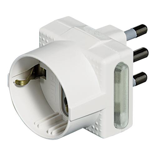 Adattatore elettrico multi presa con interruttore Bianco PP2380