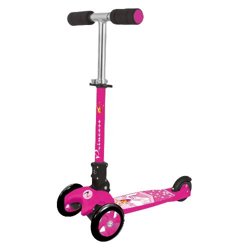 Garlando Monopattino bimbi 3 Ruote Adventure Kid Princess (max20Kg) Fucsia GRG 004