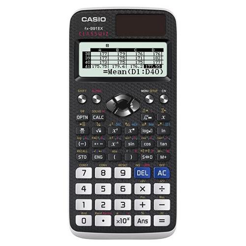 Casio Calcolatrice Scientifica FX SERIES Natural Textbook Display Certificata Black e Silver FX 991EX