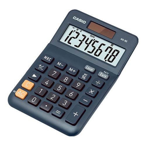 Casio Calcolatrice da tavolo MS SERIES Extra Large Display Grey MS 8E W EP