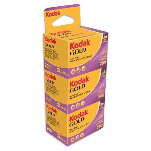 Kodak Rullino foto 36 scatti 200 ASA GOLD 200 3Pack 672686