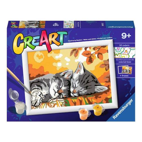 Ravensburger Set per dipingere Gattini in Autunno CREART 28932