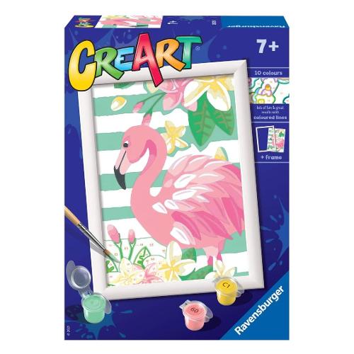 Ravensburger Set per dipingere Fenicottero CREART 28929