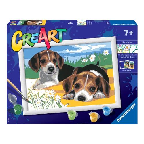Ravensburger Set per dipingere Cuccioli Jack Russel CREART 28939