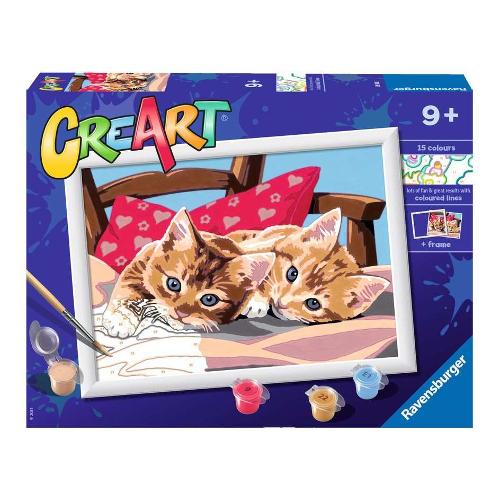 Ravensburger Set per dipingere Gattini Sul Cuscino CREART 28938