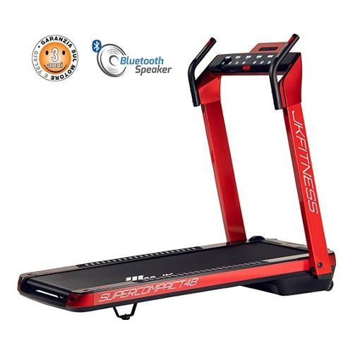 Jk Fitness Tapis roulant Elettrico SUPER COMPACT Red (145x75x123 cm) SC48R