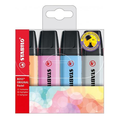 Stabilo Set evidenziatori BOSS ORIGINAL Colori assortiti pastel 70 4 2 Blister 2 pz
