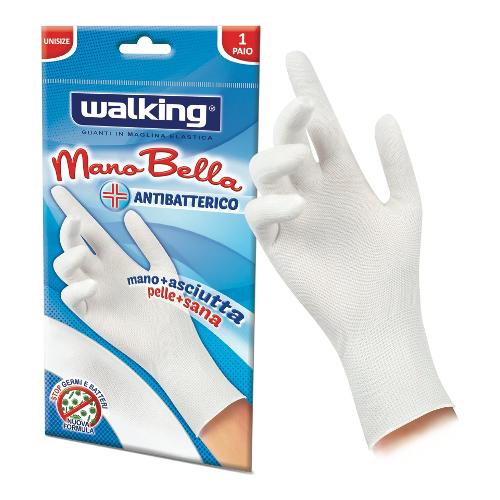 Walking Guanti lavoro MANOBELLA Antibatterico Bianco taglia Unica 010614