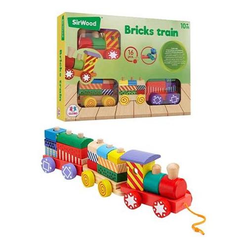 Globo Trenino trainabile 16 pz 12-24m SIR WOOD 39996