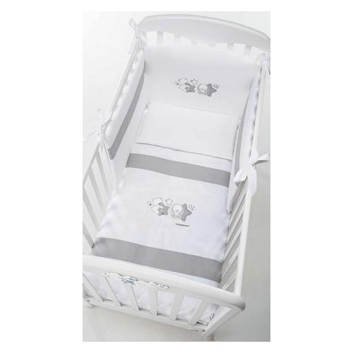 Foppapedretti Piumone lettino set 3 pz PICCOLI AMICI Grigio 9900279180