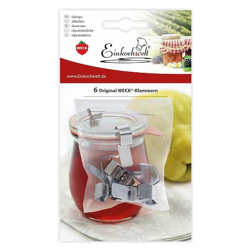 Weck Set blocca coperchi 6 pz per vasi ermetici 0002502
