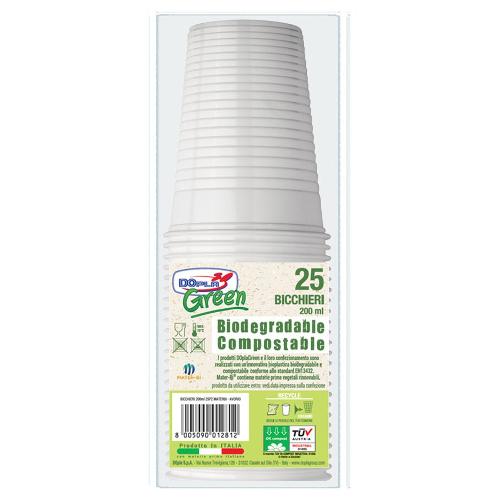 Dopla Bicchieri monouso Bianco 25pz 48001