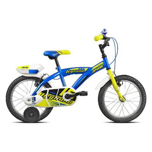 Legnano Mountain Bike ( 1 vel ) 16" SPIDER Acciaio Blu e Giallo 22L670