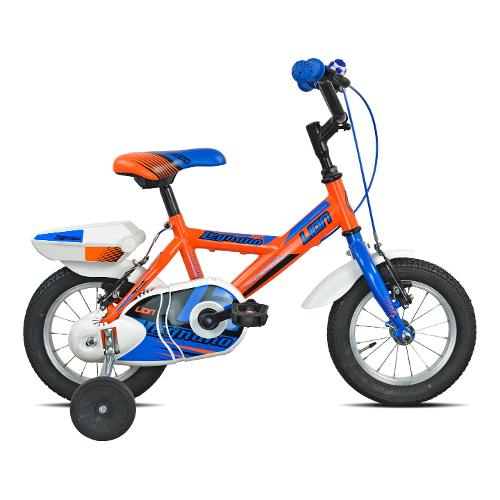 Legnano Mountain Bike acciaio ( 1 vel ) 12" LION Arancio e Blu L690