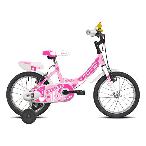 Legnano Mountain Bike ( 1 vel ) 16" FATINA Acciaio Rosa 22L671