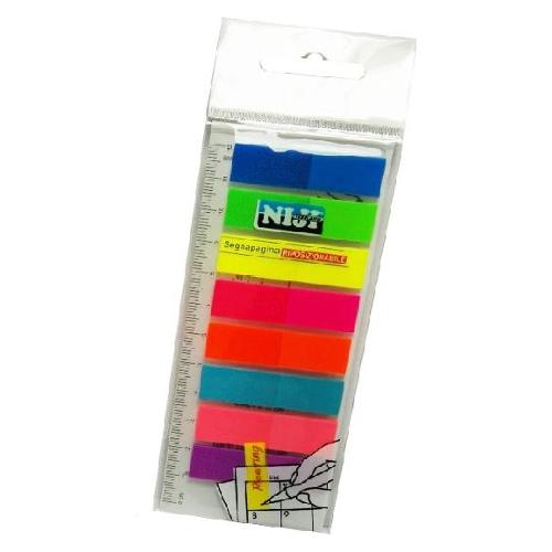 Niji Segnapagina 8 colori da 25 ff riposizionabili Colori assortiti 21345