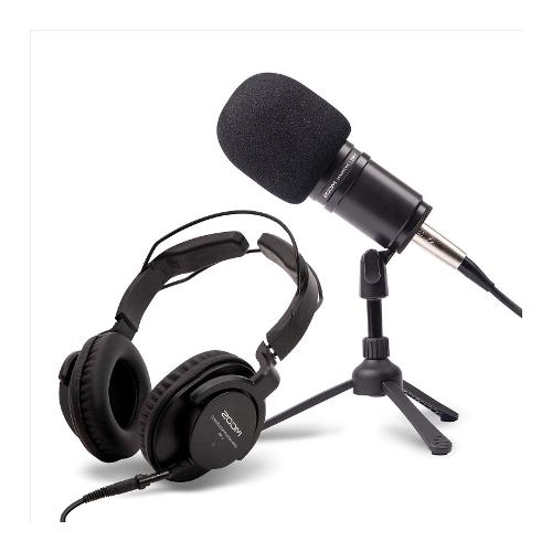 Zoom Microfono e cuffie Zdm 1 Podcast Mic Pack Black