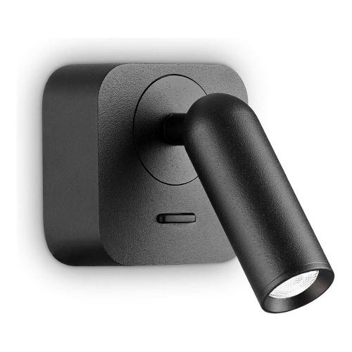 Ideal Lux Faretto spot BEAN ap square Nero (6,5x11x8,5cm) 260655 1 luce - LED - Max 3,5W