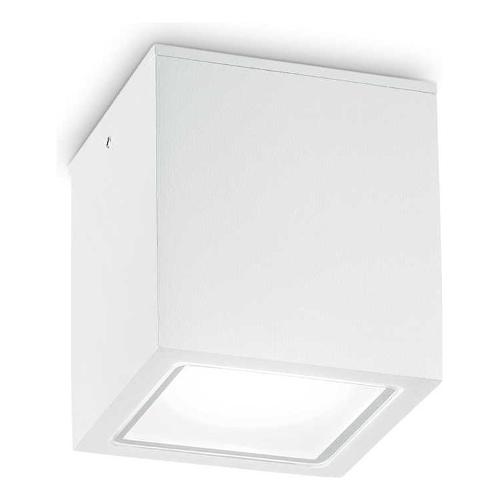 Ideal Lux Plafoniera da esterno TECHO pl1 square d09 Bianco (9x9,5x9cm) 251561 1 luce - GU10 - Max 20W