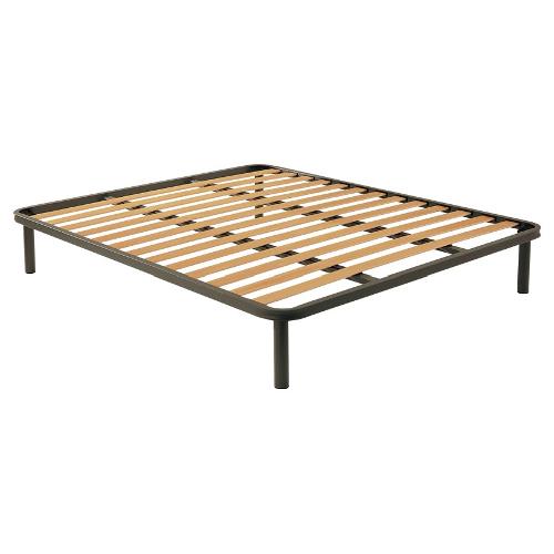 Living Design OPERA Rete fissa due piazze Grigio quarzo (160x190cm)