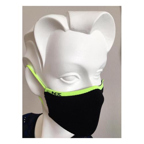 Masknit Mascherina protezione Charlie Nero e Giallo taglia M/L 1 pz BE3E99