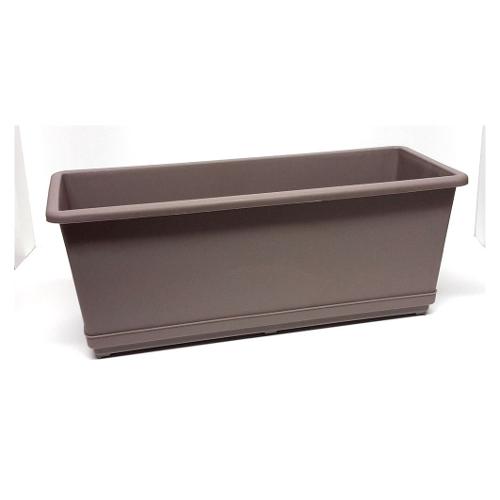 Ellegi Cassetta fioriera con riserva acqua Tortora (50x17x16 cm) 210+380/50T