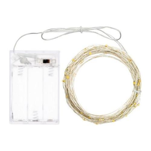 Lotti Filo (9,9+0,1mt) 100 luci Bianco caldo Microled CHRISTMAS 65857