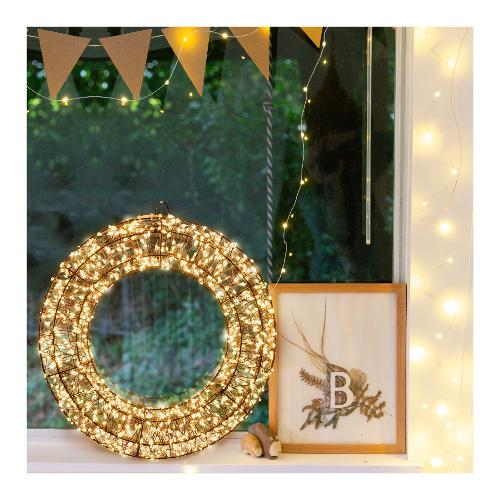 Lotti Decoro XMAS KING Corona Marrone 3D (35 cm) nr 1000 luci 68490