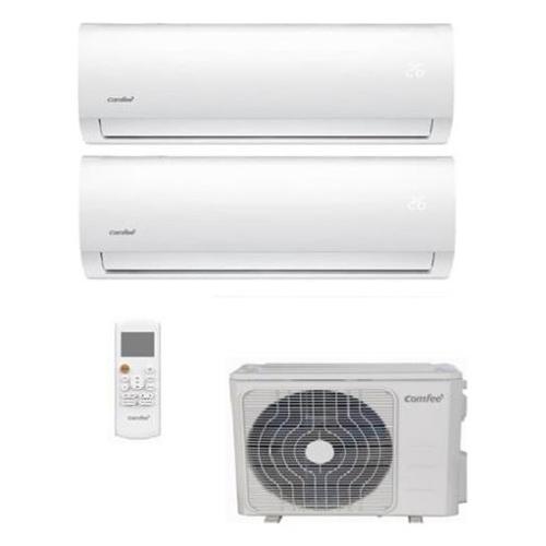 Comfee' Condizionatore fisso dual 2,64 + 2,64 Kw SERIE CF W Bianco CF-CFW09A, CF-CFW09A 2F-18K