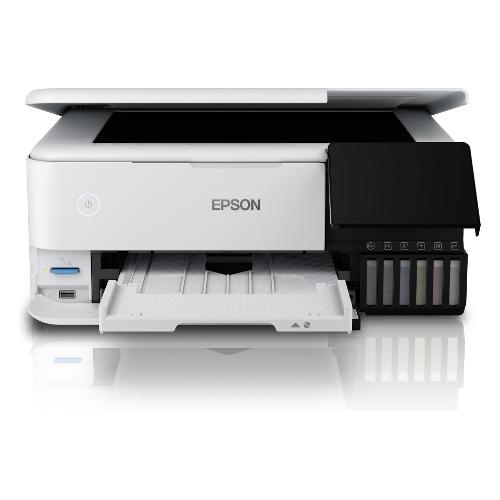 Epson Multifunzione 3in1 Inkjet Tank ( A4 Duplex 5760 x 1440 ) ECOTANK ET 8500 White e Black C11CJ20401